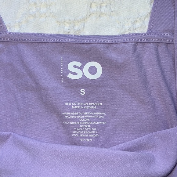 SO Purple Tank Size Small - Picture 6 of 7